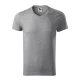 Tricou barbati 180g/m2, bumbac 146 Slim Fit V-neck Gri inchis Tricou barbati 180g/m2, bumbac 146 Slim Fit V-neck Gri inchis