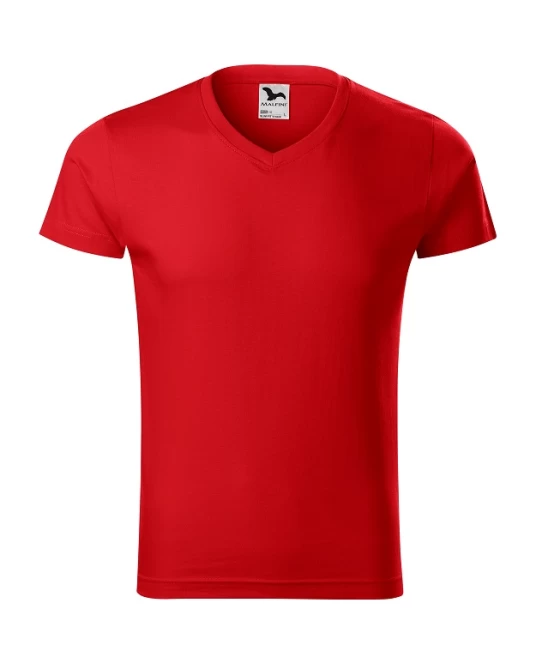 Tricou barbati 180g/m2, bumbac 146 Slim Fit V-neck Rosu Tricou barbati 180g/m2, bumbac 146 Slim Fit V-neck Rosu