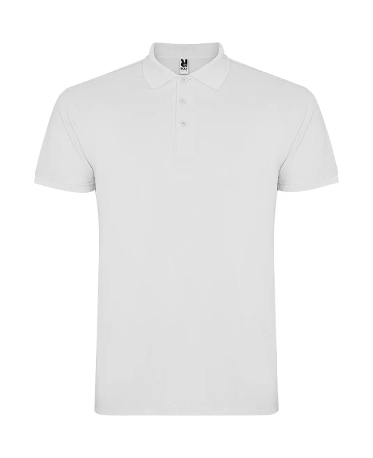 Tricou polo premium barbati, Star bumbac 200g/mp, Alb Tricou polo premium barbati, Star bumbac 200g/mp, Alb