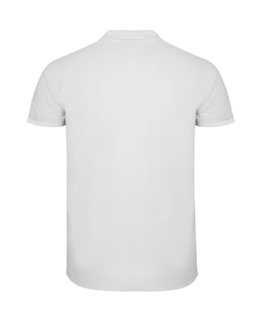 Tricou polo premium barbati, Star bumbac 200g/mp, Alb