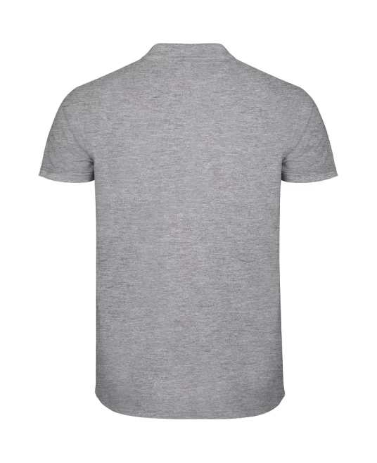 Tricou polo premium barbati, bumbac 200g/mp, Gri melanj