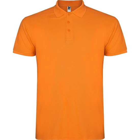 Tricou polo premium barbati, bumbac 200g/mp, Portocaliu Tricou polo premium barbati, bumbac 200g/mp, Portocaliu