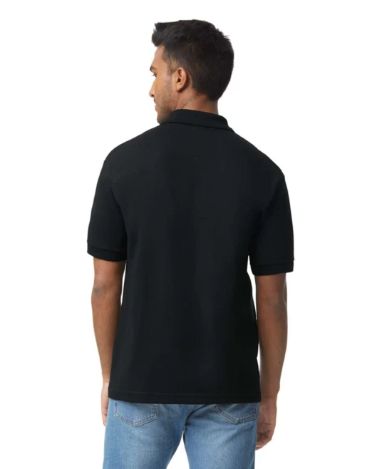 Tricou polo dryblend Gildan, 203g/m2, Negru Tricou polo dryblend Gildan, 203g/m2, Negru