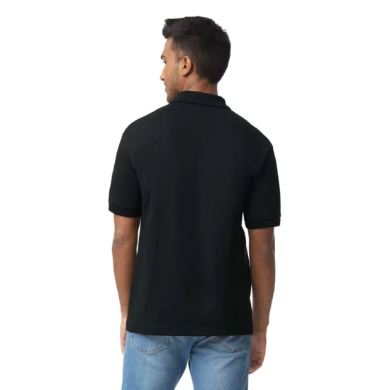 Tricou polo dryblend Gildan, 203g/m2, Negru Tricou polo dryblend Gildan, 203g/m2, Negru