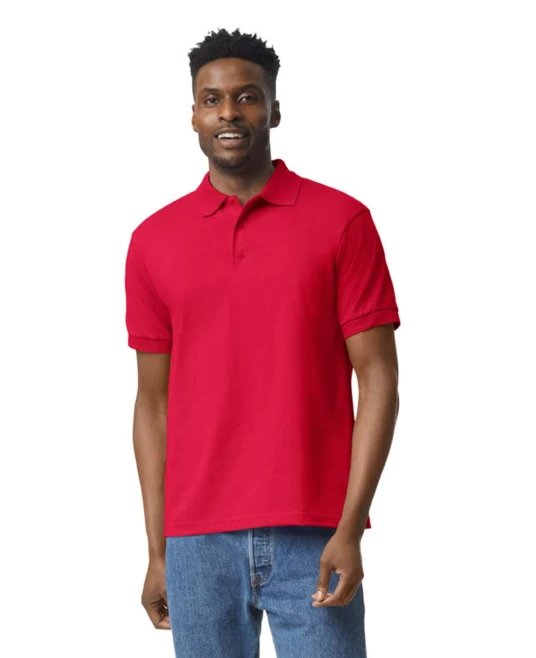 Tricou polo dryblend Gildan, 203g/m2, Rosu Tricou polo dryblend Gildan, 203g/m2, Rosu