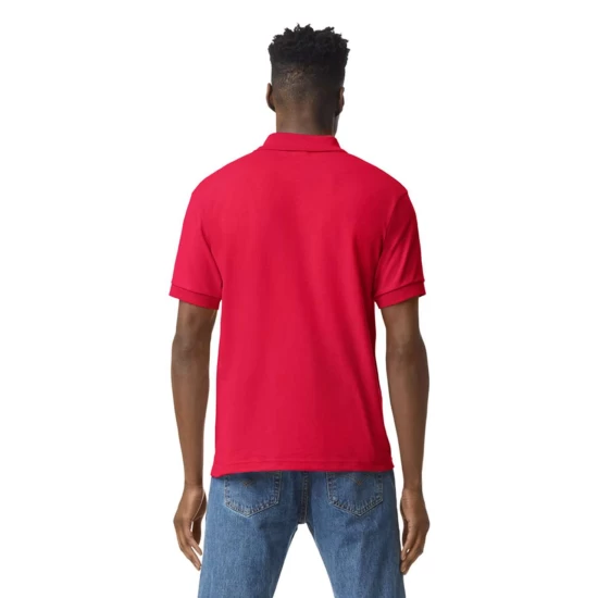 Tricou polo dryblend Gildan, 203g/m2, Rosu Tricou polo dryblend Gildan, 203g/m2, Rosu