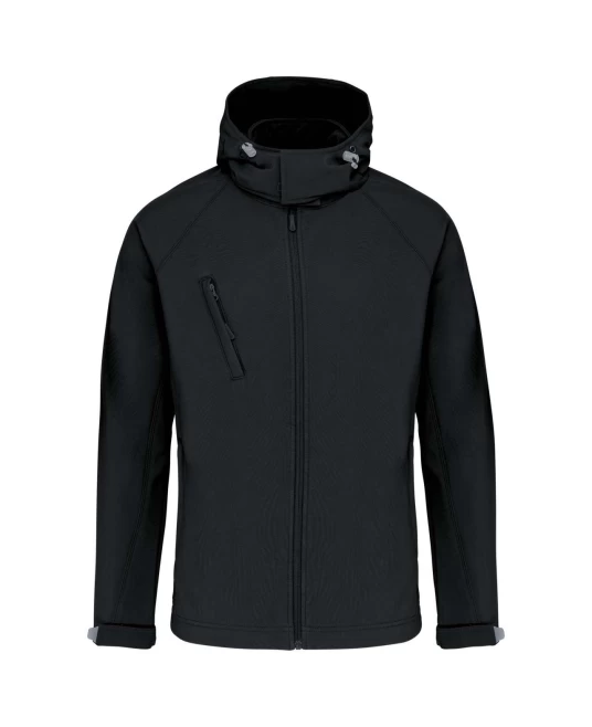 Softshell Kariban cu gluga detasabila, Negru Softshell Kariban cu gluga detasabila, Negru