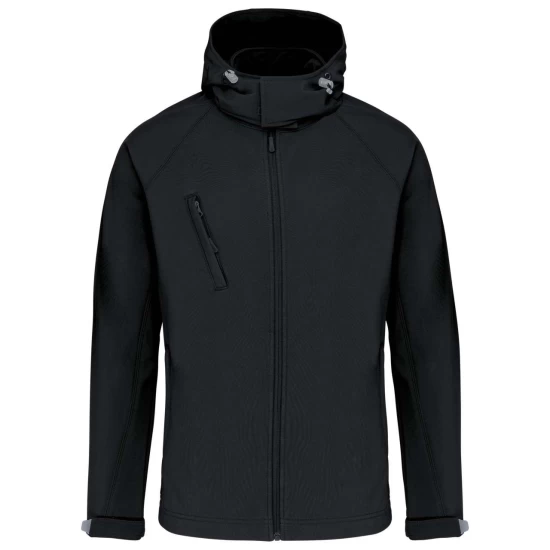 Softshell Kariban cu gluga detasabila, Negru Softshell Kariban cu gluga detasabila, Negru