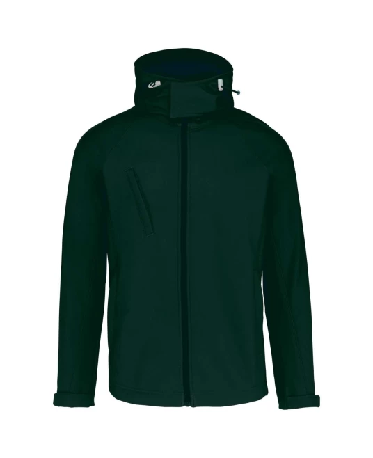 Softshell Kariban cu gluga detasabila, Verde sticla Softshell Kariban cu gluga detasabila, Verde sticla