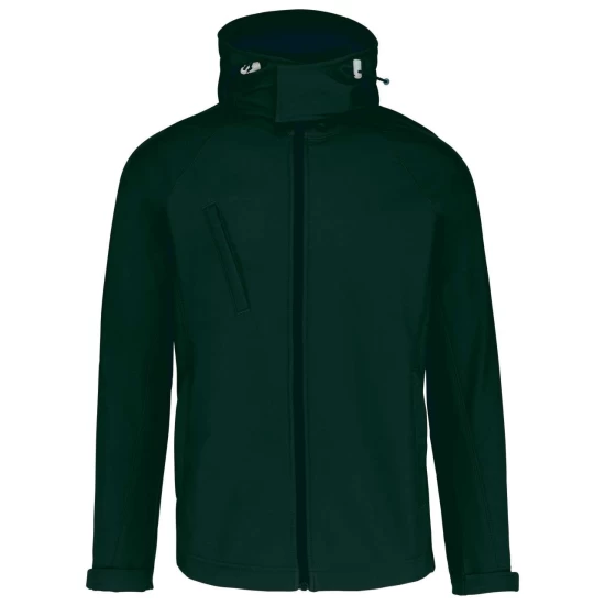Softshell Kariban cu gluga detasabila, Verde sticla Softshell Kariban cu gluga detasabila, Verde sticla