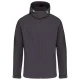 Softshell Kariban cu gluga detasabila, Gri inchis Softshell Kariban cu gluga detasabila, Gri inchis
