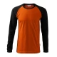 Tricou maneca lunga si manseta, 180g/m2, Portocaliu-Negru Tricou maneca lunga si manseta, 180g/m2, Portocaliu-Negru