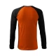 Tricou maneca lunga si manseta, 180g/m2, Portocaliu-Negru Tricou maneca lunga si manseta, 180g/m2, Portocaliu-Negru