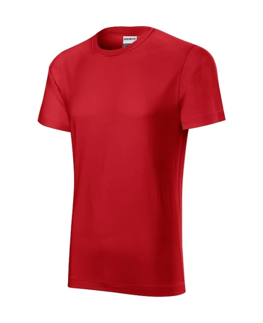 Tricou maneca scurta barbati 160g/m2 din bumbac R01 Resist, Rosu Tricou maneca scurta barbati 160g/m2 din bumbac R01 Resist, Rosu