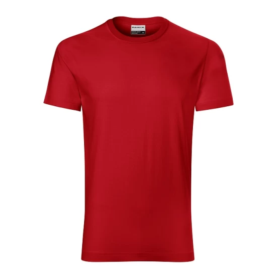 Tricou maneca scurta barbati 160g/m2 din bumbac R01 Resist, Rosu Tricou maneca scurta barbati 160g/m2 din bumbac R01 Resist, Rosu