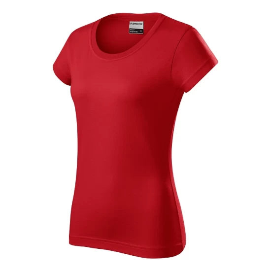 Tricou maneca scurta femei 160g/m2 din bumbac R02 Resist, Rosu Tricou maneca scurta femei 160g/m2 din bumbac R02 Resist, Rosu