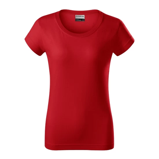 Tricou maneca scurta femei 160g/m2 din bumbac R02 Resist, Rosu Tricou maneca scurta femei 160g/m2 din bumbac R02 Resist, Rosu