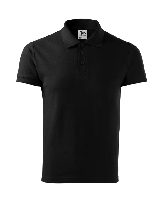 Tricou polo  bumbac 170g/m2, Malfini Cotton  Negru