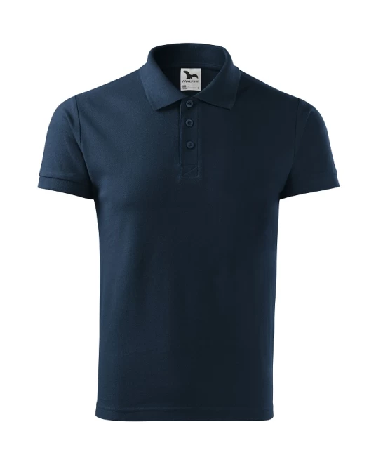 Tricou polo  bumbac 170g/m2, Malfini Cotton 212 Bleumarin