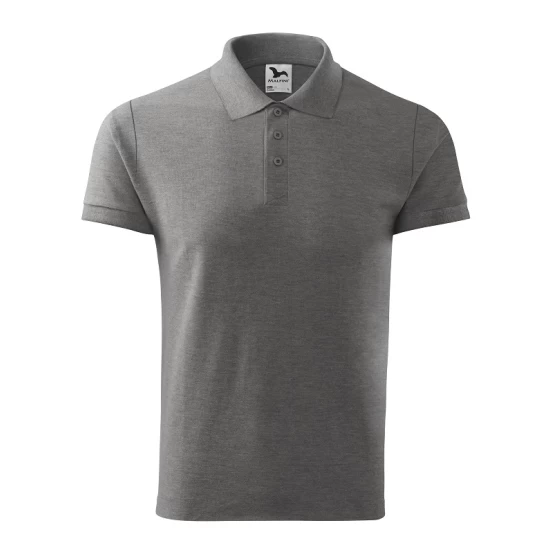 Tricou polo bumbac 170g/m2, Malfini Cotton 212 Gri inchis Tricou polo bumbac 170g/m2, Malfini Cotton 212 Gri inchis