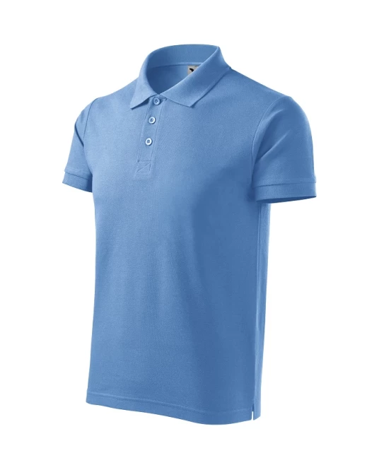Tricou polo  bumbac 170g/m2, Malfini Cotton 212 Albastru deschis