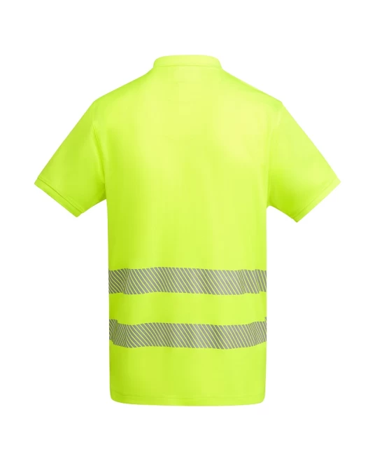 Tricou polo Hi-Vis bicolor, 55% bumbac, 170 g/mp, Galben