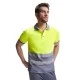 Tricou polo Hi-Vis bicolor, 55% bumbac, 170 g/mp, Galben-Bleumarin Tricou polo Hi-Vis bicolor, 55% bumbac, 170 g/mp, Galben-Bleumarin