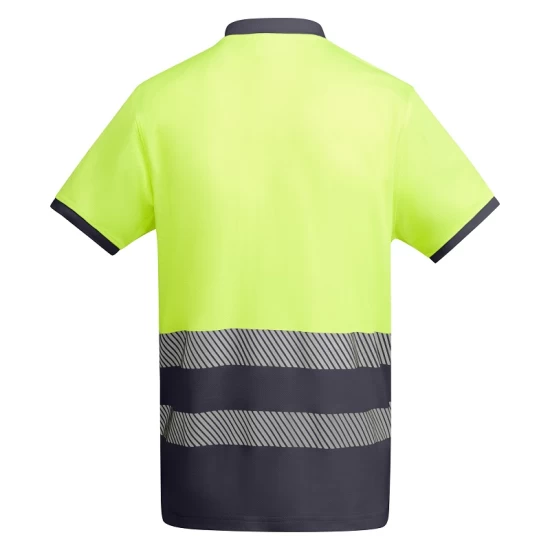 Tricou polo Hi-Vis bicolor, 55% bumbac, 170 g/mp, Galben-Gri Tricou polo Hi-Vis bicolor, 55% bumbac, 170 g/mp, Galben-Gri