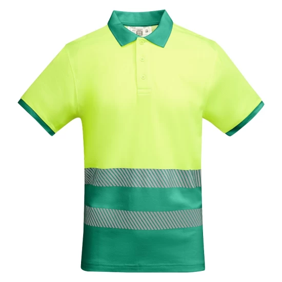 Tricou polo Hi-Vis bicolor, 55% bumbac, 170 g/mp, Galben-Verde Tricou polo Hi-Vis bicolor, 55% bumbac, 170 g/mp, Galben-Verde