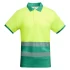Tricou polo Hi-Vis bicolor, 55% bumbac, 170 g/mp, Galben-Verde