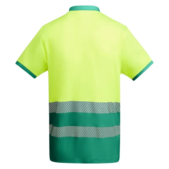 Tricou polo Hi-Vis bicolor, 55% bumbac, 170 g/mp, Galben-Verde Tricou polo Hi-Vis bicolor, 55% bumbac, 170 g/mp, Galben-Verde