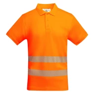 Tricou polo Hi-Vis bicolor, 55% bumbac, 170 g/mp, Portocaliu