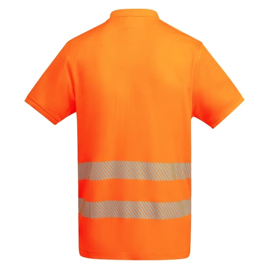 Tricou polo Hi-Vis bicolor, 55% bumbac, 170 g/mp, Portocaliu