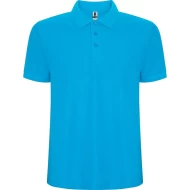Tricou polo pique maneca scurta, calitate premium, albastru turcoaz