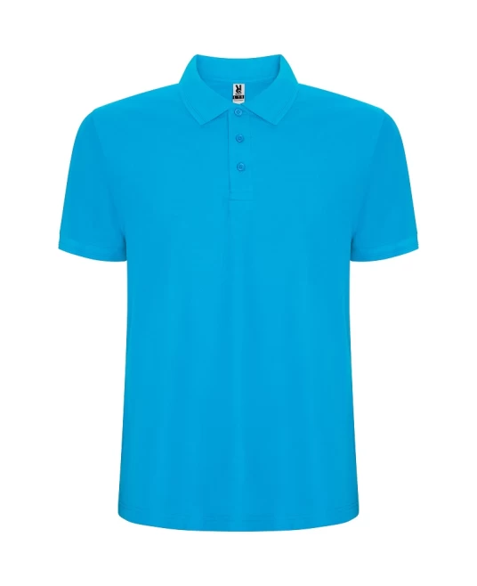 Tricou polo pique maneca scurta, calitate premium, albastru turcoaz