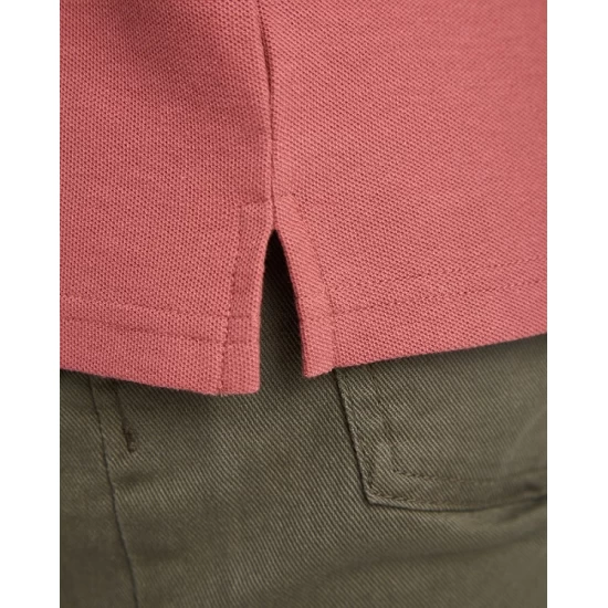 Tricou polo premium barbati, bumbac 200g/mp, Visiniu Tricou polo premium barbati, bumbac 200g/mp, Visiniu