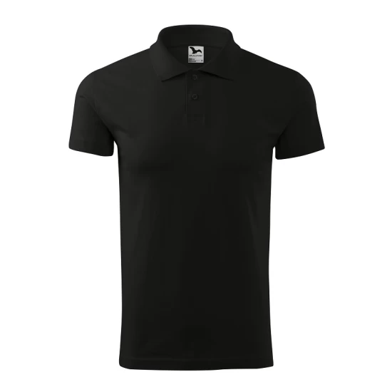 Tricou polo barbati, bumbac 180g/m2, Malfini Single J. 202, Negru Tricou polo barbati, bumbac 180g/m2, Malfini Single J. 202, Negru