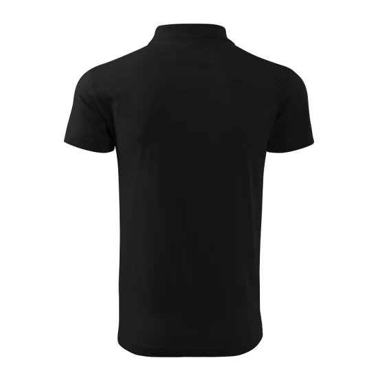 Tricou polo barbati, bumbac 180g/m2, Malfini Single J. 202, Negru Tricou polo barbati, bumbac 180g/m2, Malfini Single J. 202, Negru