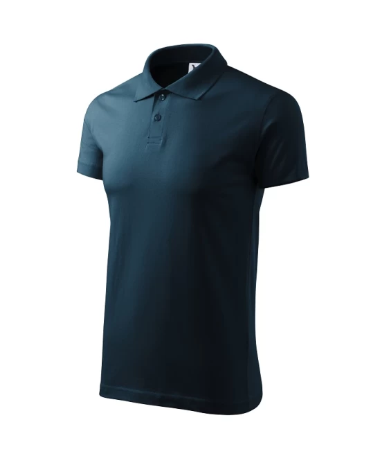 Tricou polo barbati, bumbac 180g/m2, Malfini Single J. 202, Bleumarin Tricou polo barbati, bumbac 180g/m2, Malfini Single J. 202, Bleumarin