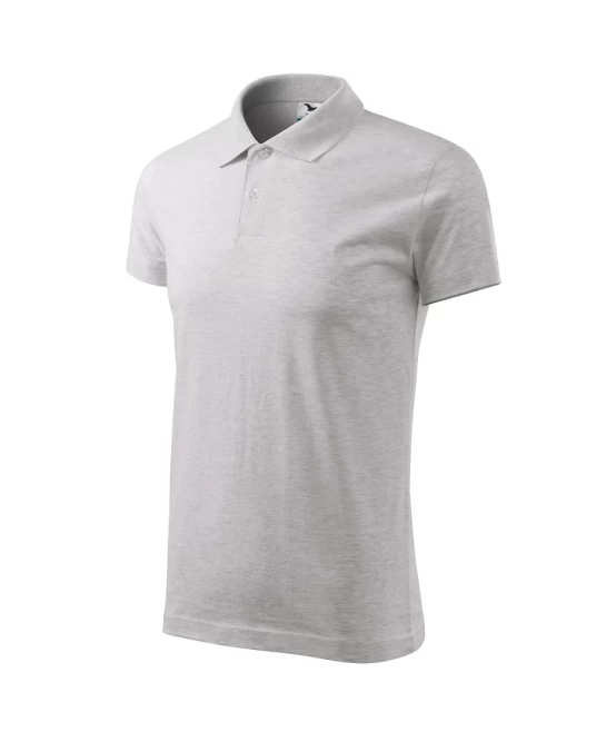 Tricou polo barbati, bumbac 180g/m2, Malfini Single J. 202, Gri deschis Tricou polo barbati, bumbac 180g/m2, Malfini Single J. 202, Gri deschis