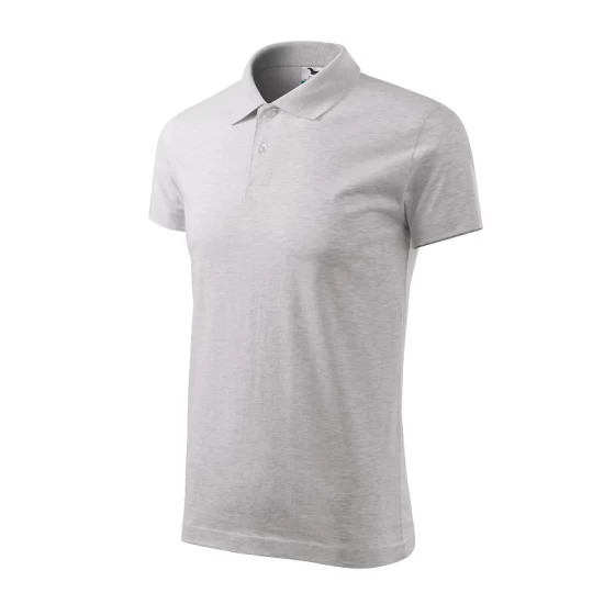 Tricou polo barbati, bumbac 180g/m2, Malfini Single J. 202, Gri deschis Tricou polo barbati, bumbac 180g/m2, Malfini Single J. 202, Gri deschis