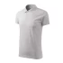 Tricou polo barbati, bumbac 180g/m2, Malfini Single J. 202, Gri deschis