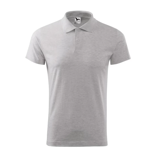 Tricou polo barbati, bumbac 180g/m2, Malfini Single J. 202, Gri deschis Tricou polo barbati, bumbac 180g/m2, Malfini Single J. 202, Gri deschis