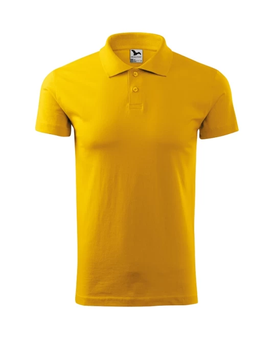 Tricou polo barbati, bumbac 180g/m2, Malfini Single J. 202, Galben
