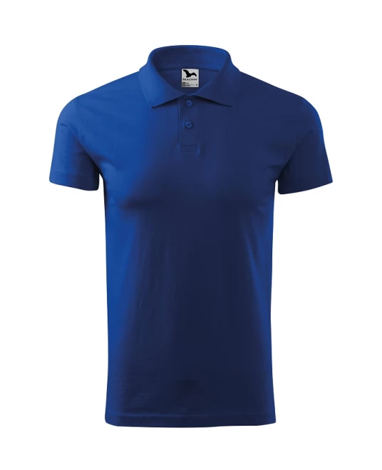 Tricou polo barbati, bumbac 180g/m2, Malfini Single J. 202, Albastru regal