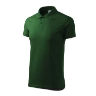 Tricou polo barbati, bumbac 180g/m2, Malfini Single J. 202, Verde sticla