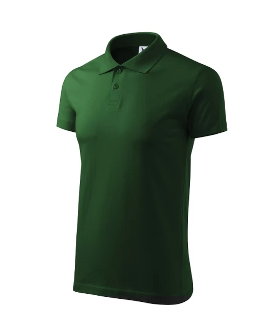 Tricou polo barbati, bumbac 180g/m2, Malfini Single J. 202, Verde sticla Tricou polo barbati, bumbac 180g/m2, Malfini Single J. 202, Verde sticla