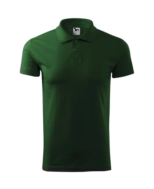 Tricou polo barbati, bumbac 180g/m2, Malfini Single J. 202, Verde sticla