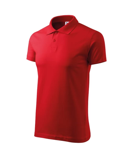 Tricou polo barbati, bumbac 180g/m2, Malfini Single J. 202, Rosu Tricou polo barbati, bumbac 180g/m2, Malfini Single J. 202, Rosu