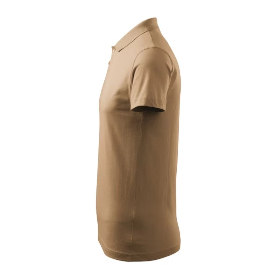 Tricou polo barbati, bumbac 180g/m2, Malfini Single J. 202, Bej nisipiu Tricou polo barbati, bumbac 180g/m2, Malfini Single J. 202, Bej nisipiu